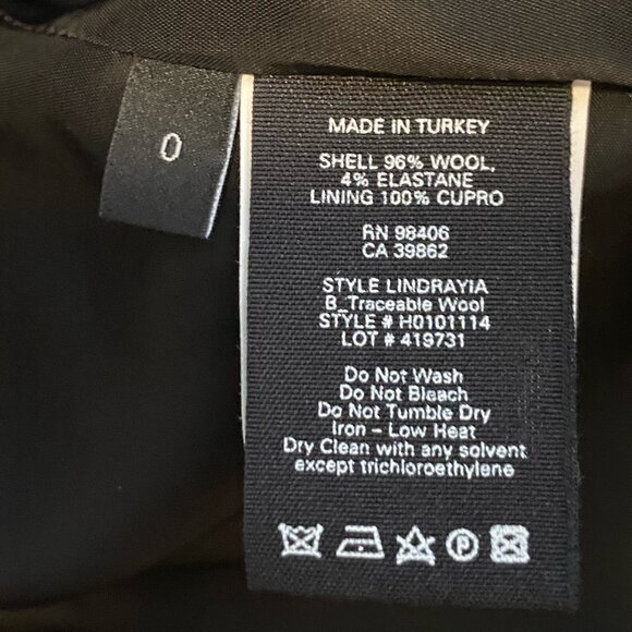 THEORY Wool Lindrayia Black Blazer 0 - Picture 5 of 7
